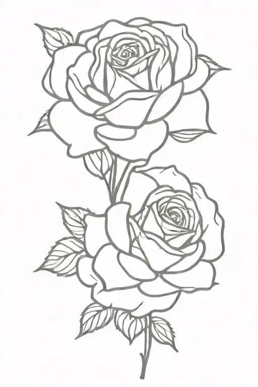 Cluster Of Rose Blooms