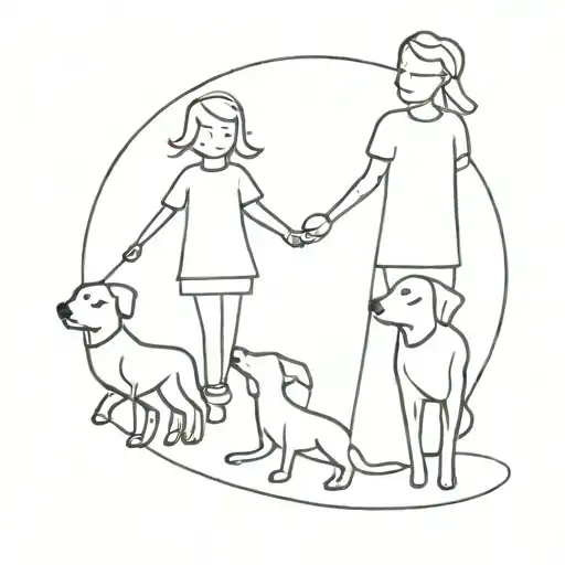 3 Kids And Dog