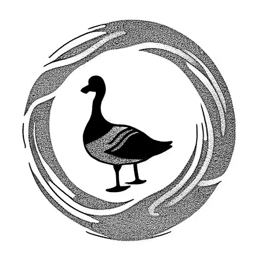 Goose In A Rubber Ring