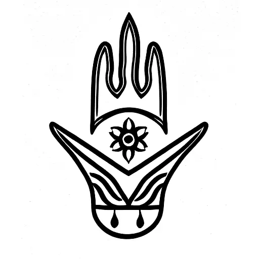 Simple Hamsa Symbol For Woman