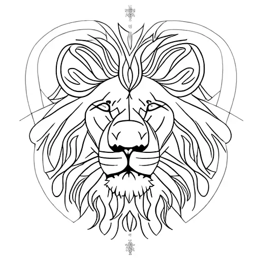 Lion With A Cross