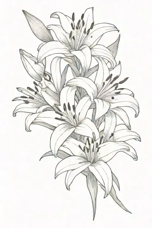 A Bouquet Of Lily Flowers