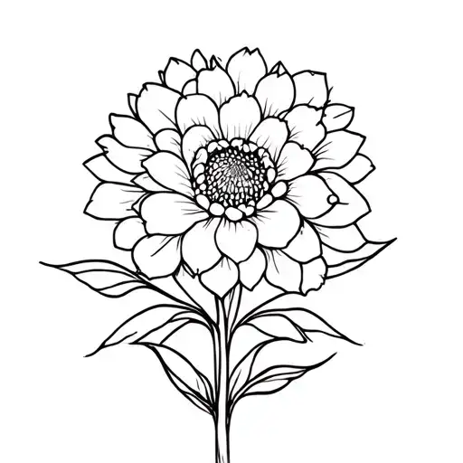 Neda Recovery Symbol Made Of Dahlias