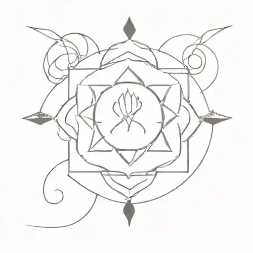 Mindfulness Symbol Incorporating Elements