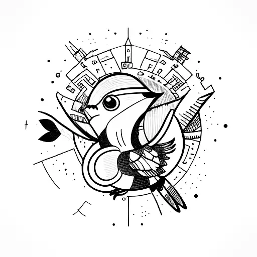 The Wind Up Bird Chronicle Book Cover With Minimalist Style