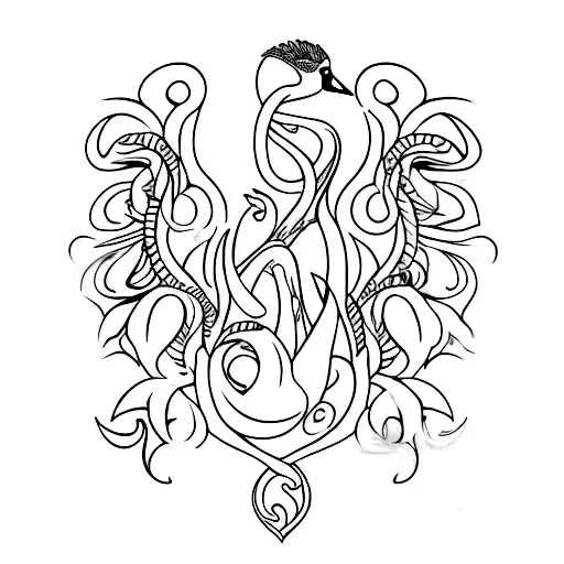 White Swan With A Bracelet To Go Over The Calf