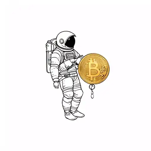 Geisha Astronaut Lucky Coin