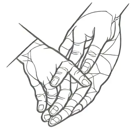 Mom And Son Holding Hands