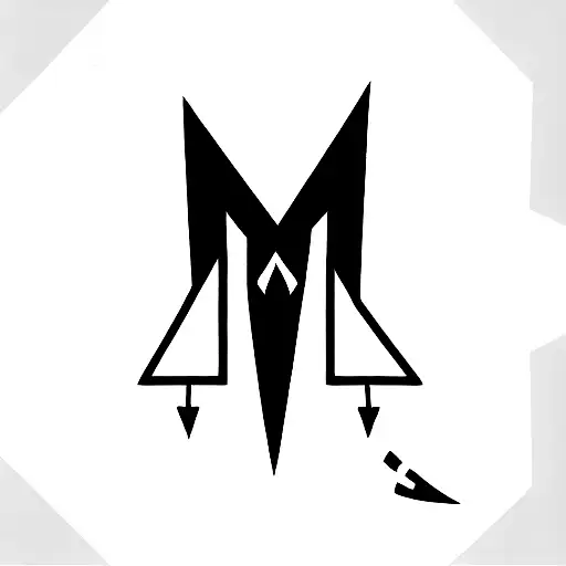 Norse Symbol With The Gungnir Arrow With A Goat Skull