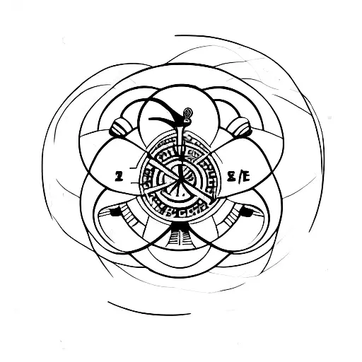 Wherl Of Time And Sefai Symbol Circle Minimalist