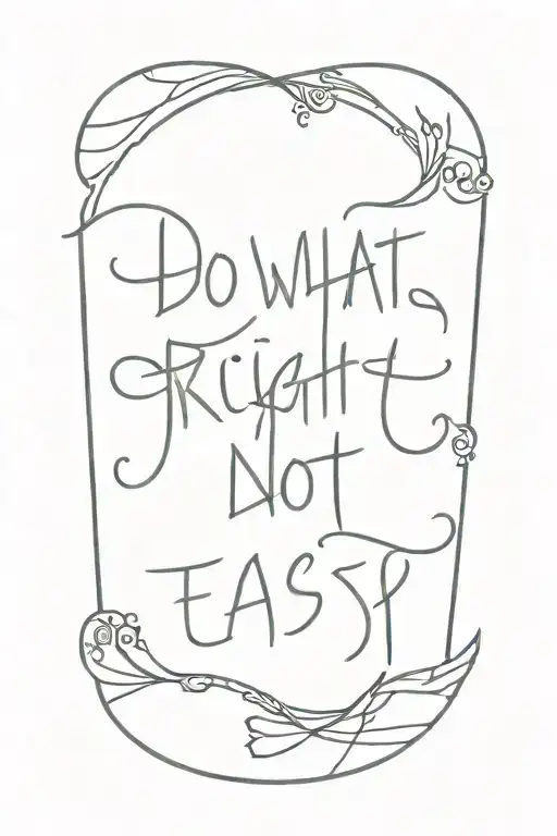 Do What's Right Not What's Easy