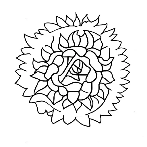 Sunflowers With Symbol For Hope