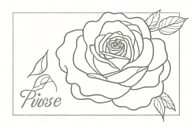 Rose With Name Written