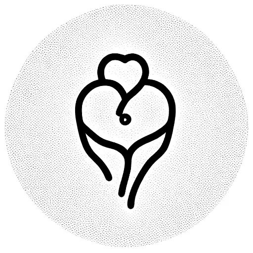 Semicolon Heartbeat With Heart