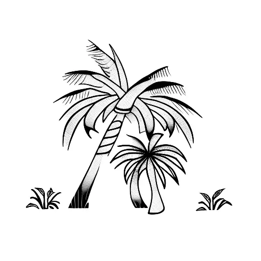 Palm Tree And Turtle