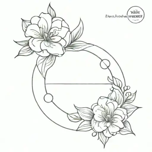 Circle Flower Border