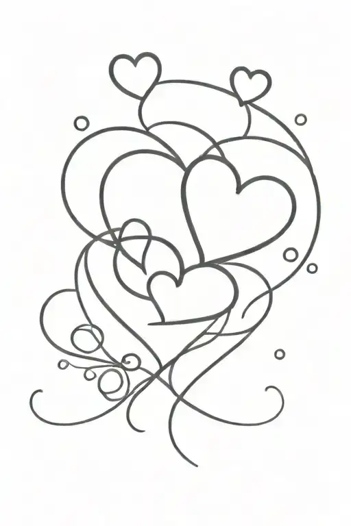 Simple Line Art Of Love