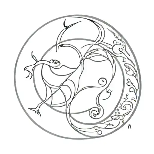 Feminine Design Incorporating Scorpio Libra And Cancer Zodiac Sign