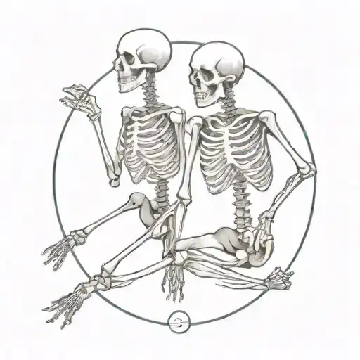 Skeleton Who Has Another Skeletons Back