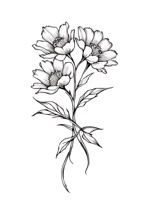 Birth Flowers Intertwined