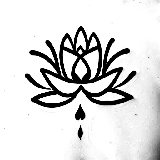 Lotus With Aham Brahmasmi