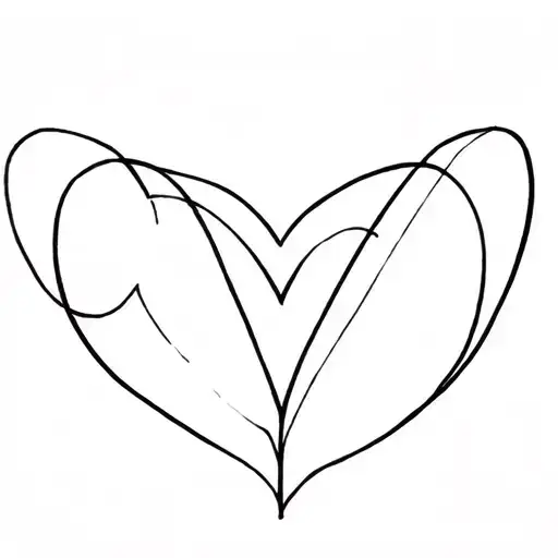 The Letter V And The Letter M Indefinitely Form An Abstract Heart Between Them Inside A Clover
