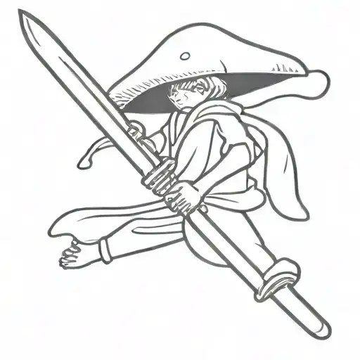 Mushroom Person Katana Sword