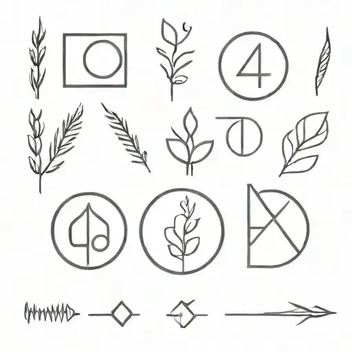 Date Tattoo 4 Elements