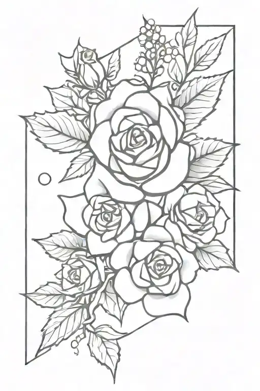 Holly And Rose Bouquet Tied