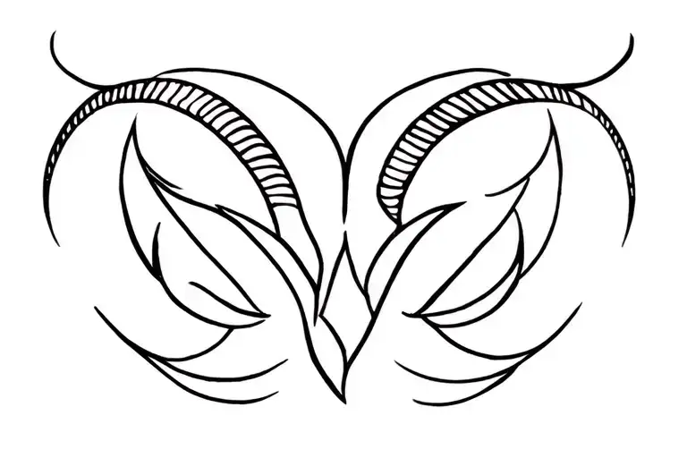 Aries Symbol Morphed