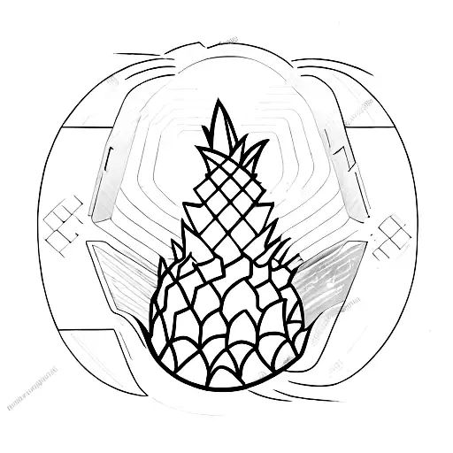 A Pineapple-shaped Spaceship Traveling Through A Cosmic Gaming Universe