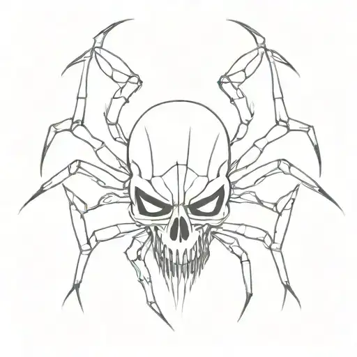 Evil Spider Skull