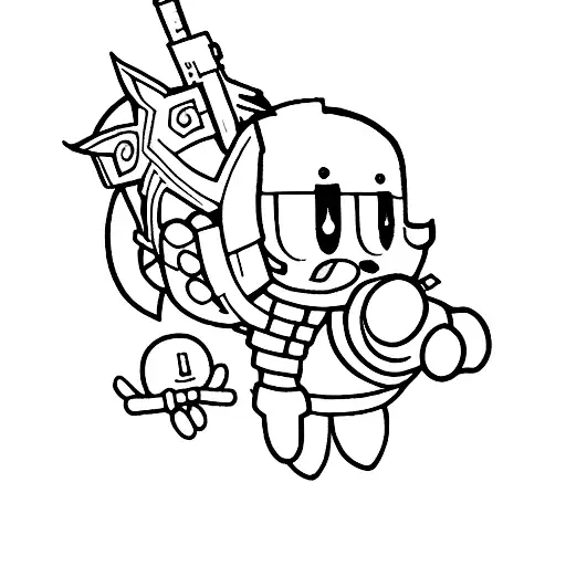 Kirby With Gun