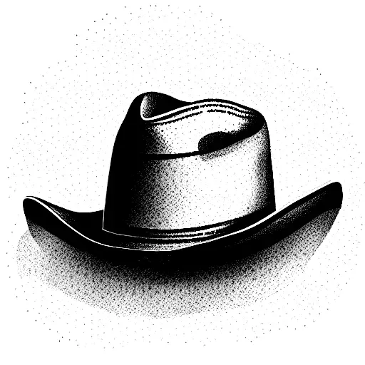 A Line In The Form Of A Cowboy Hat That Looks Very Cute