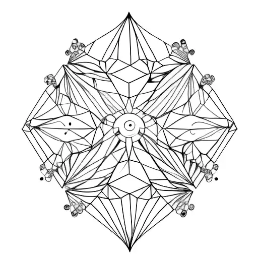 A Collection Of Crystal Formations Forming A Family Tree