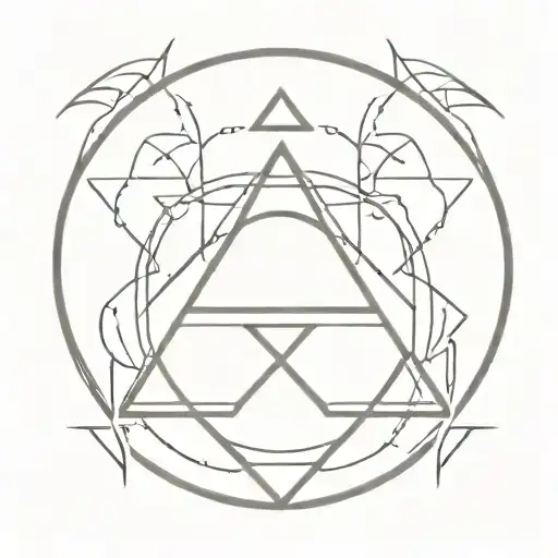 A Tattoo Of A Family Symbol Of Success And Power