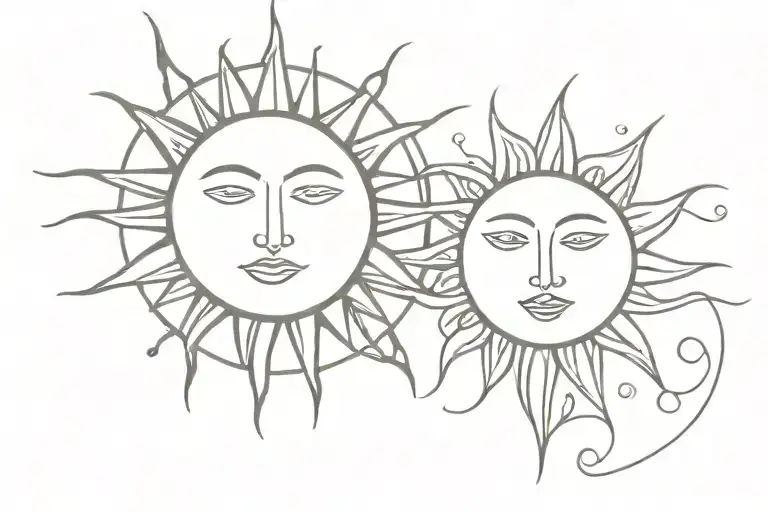 Sun Face Psychedelic