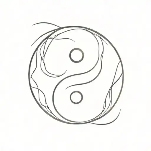 Loss And Gain Representation Yin Yang Symbol