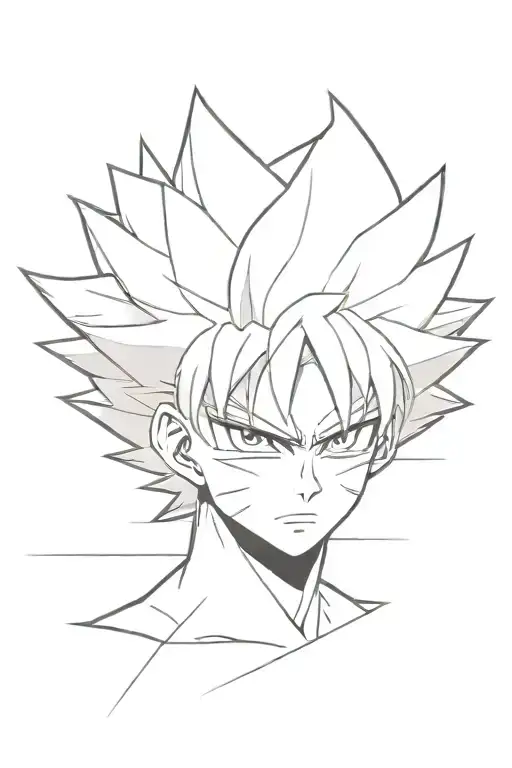 An Abstract Representation Of Angry Killua From Hunter X Hunter