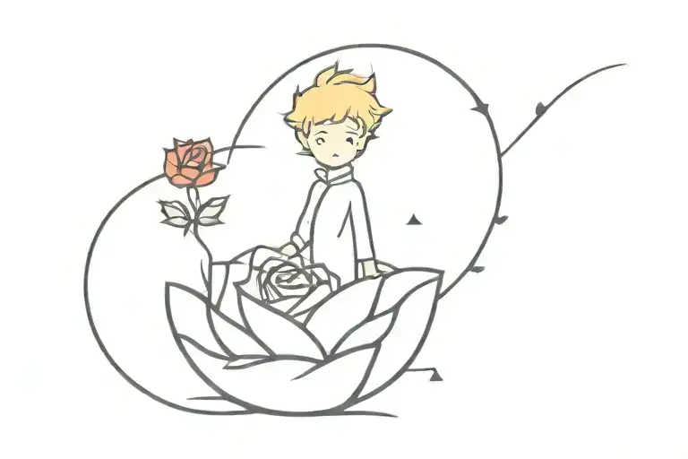 The Little Prince And The Rose