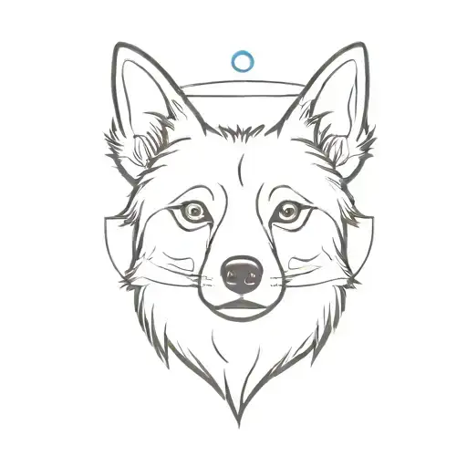 Indian Spitz Dog Face