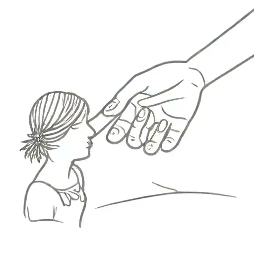 Mother And Daughter Holding Hands