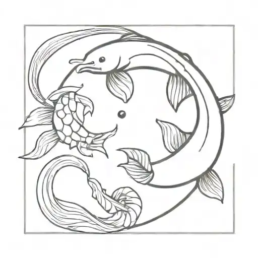 Koi Fish Ying Yang