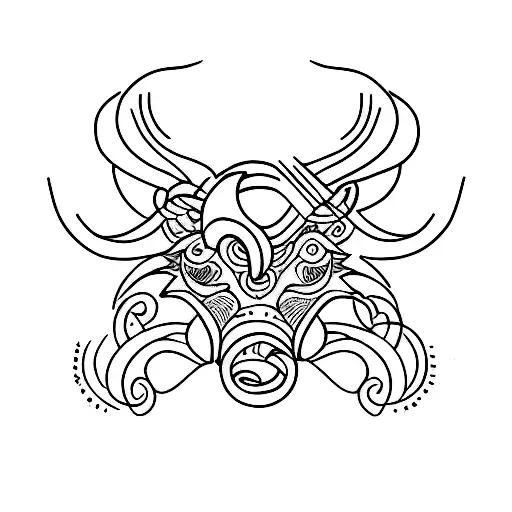 A Simple And Elegant Taurus Symbol With A Minimalist Twist