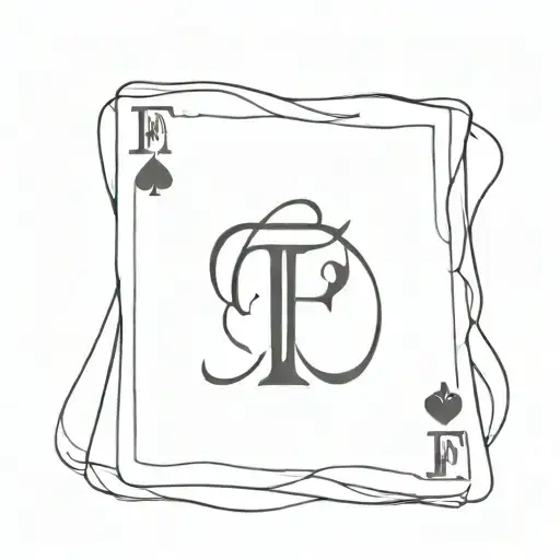 Poker Card With An F And S Letter On It