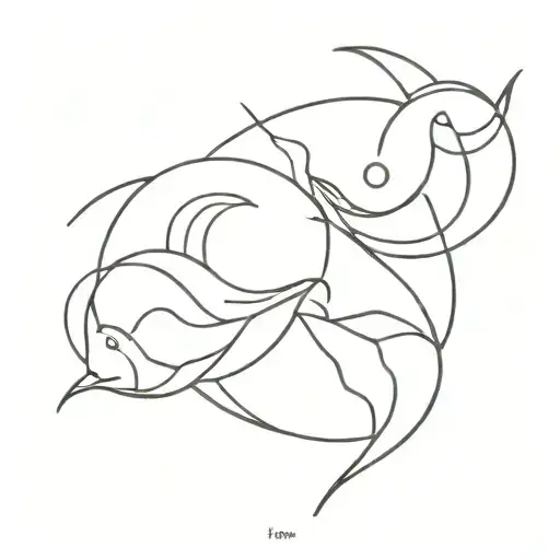 Pisces Zodiac Sign And Taurus Zodiac Symbol Combined