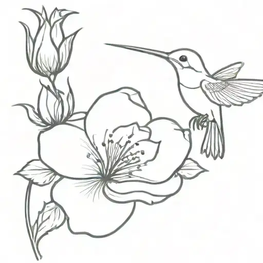 Humming Bird In A Rose