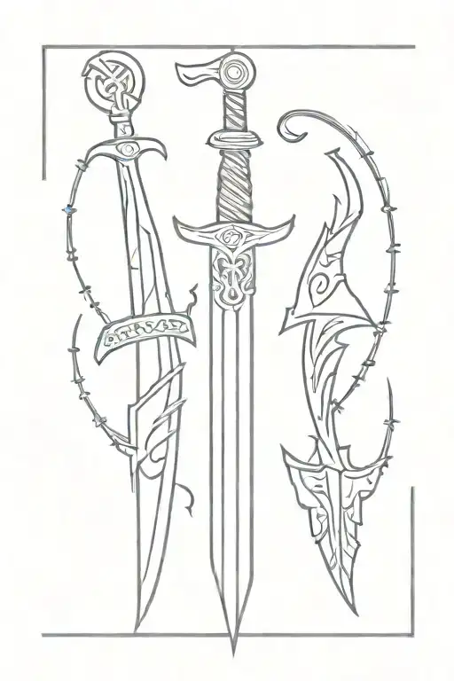 Viking And Odin Sword