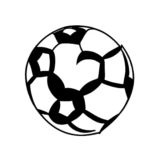 Soccer Tattoo With Heart