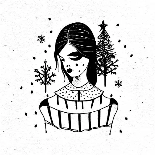 Three Girl Best Griend Front Of The Circus Tent On Winter